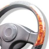Capa para Volante Cor Marrom Carbon
